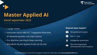 HvA in afwachting van nieuwe master Applied AI als antwoord op tekort aan AI-experts